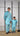 Boys Monochrome Kurtha Suruwal Set with Waistcoat Sky Blue - House of Nepal