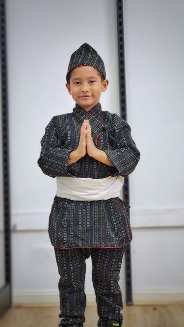 Boys Newari Daura Surwal Set - House of Nepal