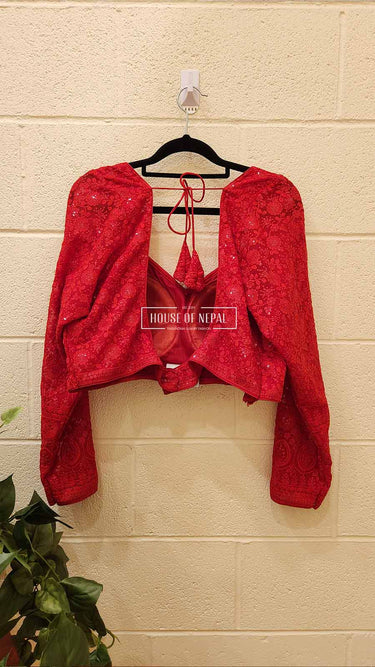 Chickankari Boutique Blouse - House of Nepal
