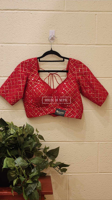 Boutique Red Blouse - House of Nepal