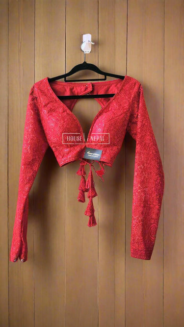 Full Sleeve Rose Boutique Blouse - House of Nepal