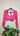 Full Sleeve Threadwork Pink Boutique Blouse - House of Nepal