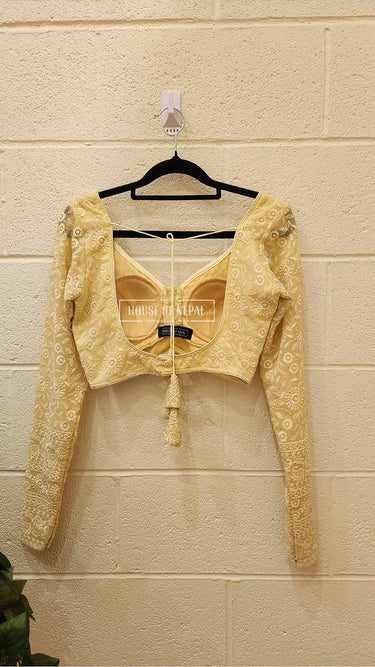 Full Sleeve Golden Boutique Blouse - House of Nepal