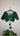 Green Sequin Half Sleeve Boutique Blouse Leaf Neck - House of Nepal