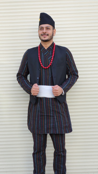 Newari Daura Set Pattern 1 - House of Nepal