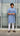 Cotton Mens Kurta Blue - House of Nepal