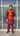 Monochrome Kurta Pajama Set with Waistcoat Maroon - House of Nepal