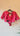 Plain Crimson Red Leaf Neck Blouse in Satin Silk - House of Nepal