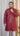 Maroon Foil Printed Cotton Kurta with Pajama Spade - House of Nepal