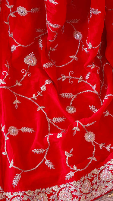 Crepe Jaal Saree