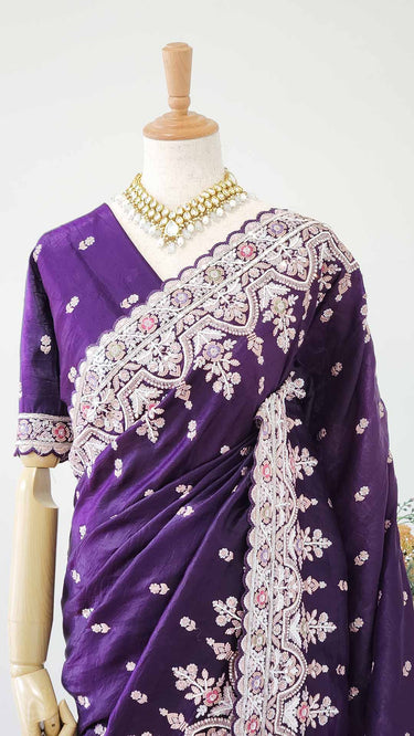 Heavy Handwork Saree