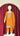 Girls Georgette Kurta with Zariwork in Mustard
