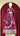 Girls Purple Thread and Sequin Embroidered Lehenga