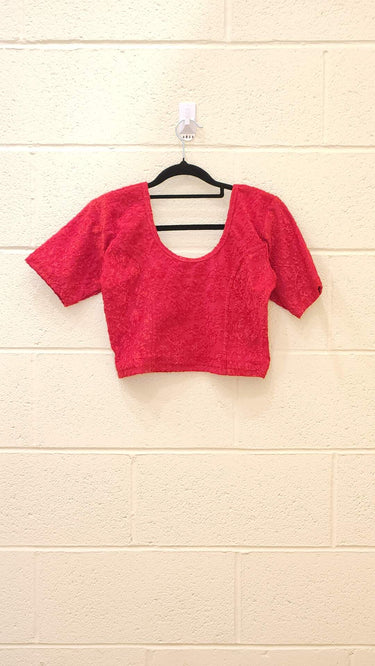 Half Sleeve Stretchable Blouse Vivid
