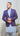 Check Sports Jacket in Blue Pink