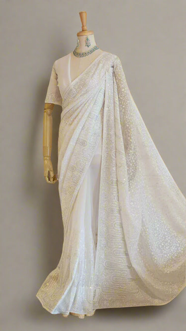 Georgette Kashmiri Saree
