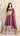 Wine Thread and Sequin Embroidered Silk Lehenga With Blouse and Dupatta