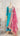 Aqua Women Kurta Set with Chunri design Shawl