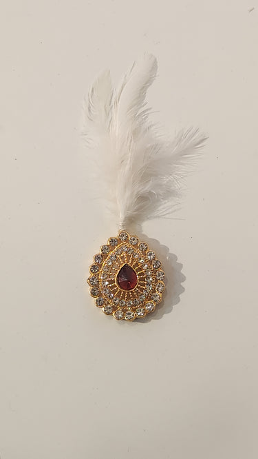 Brooch with Feather