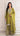 Mehendi Green V Neck Hand Embroidered Kurti Suit