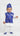 Brocade Nepalese Rice Weaning Pasni Dress Royalblue