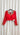 Red Georgette Hand Embroidered Tailored Blouse