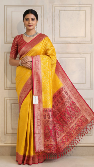 Dual Shade Silk Saree