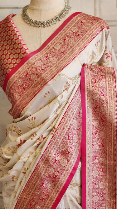 Satin Silk Contrast Saree