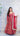 Rust Handwork Anarkali with Churidar and Shawl