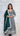 Green Motif Anarkali with Chudidar and Shawl