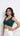Bottle Green Sleeveless Thread and Sequin Blouse