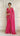 Hot Pink metal work fendi saree