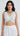 White & Silver Sleeveless Thread and Sequin Blouse
