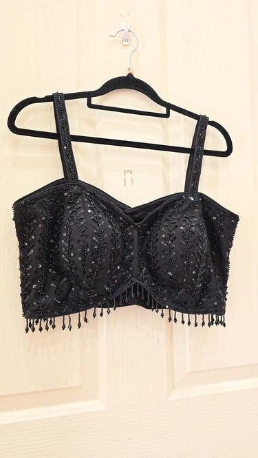 Black Handwork Cocktail Mermaid Lehenga