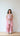 Pink Floral Threadwork Kids Sarara Suit