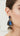 Antique gold Earrings Zeenat Blue