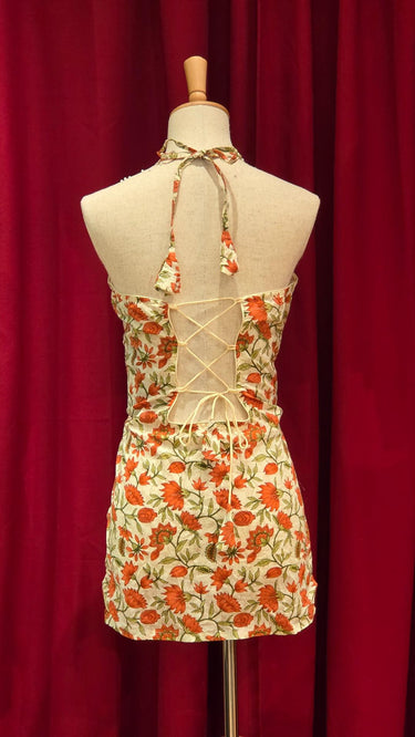 Halterneck Sunset Cotton Kurti