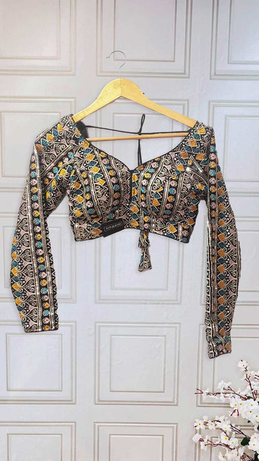 Multicolor Boutique Blouse with Thread Embroidered