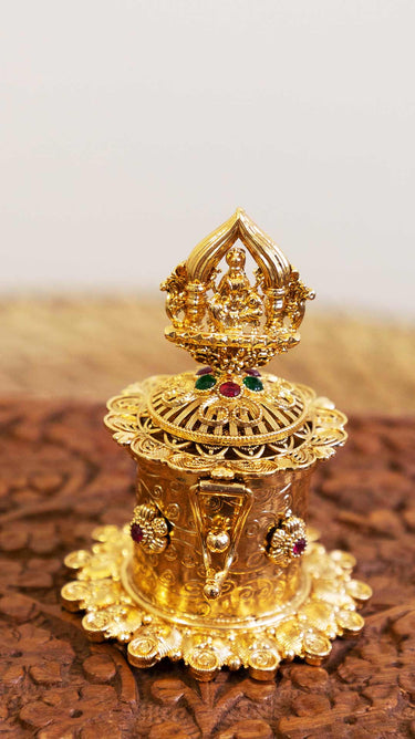 Brass Sindur Box (Kumkum Box)