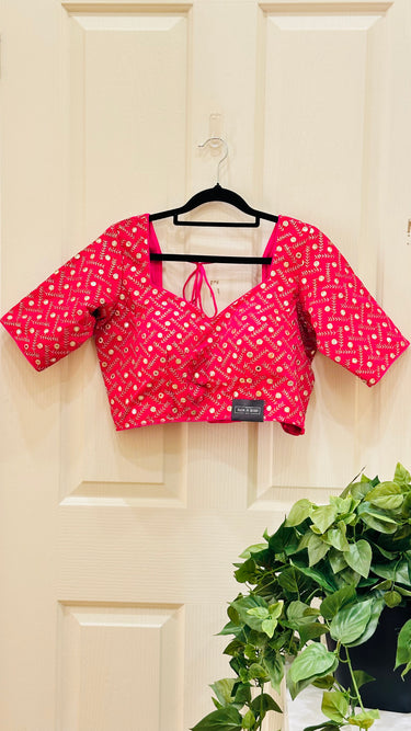 Half Sleeve Pink Boutique Blouse Blushing - House of Nepal