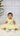 Cream Pasni Frock for Baby Girl With Hair Band and Shoes
