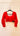Red Full Sleeve Sweetheart Neck Chikankari Boutique Blouse