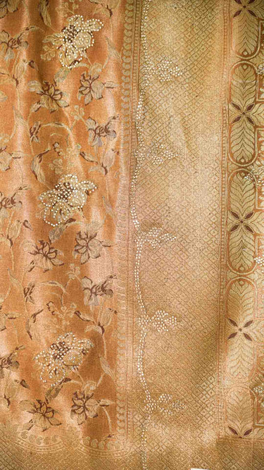 Satin Jacquard Stone Saree