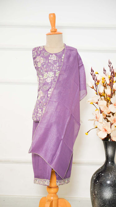 Floral Threadwork Kurti Patiala Suit