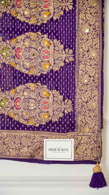 Khaddi Georgette Saree with Handwork