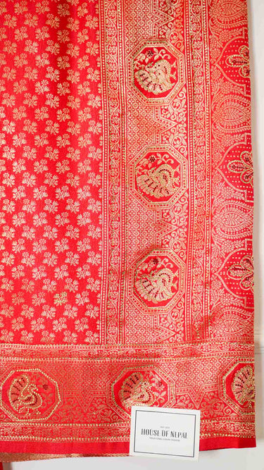 Red Butti Silk Saree