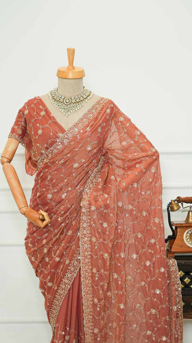 Fendi Handwork Jaal Saree