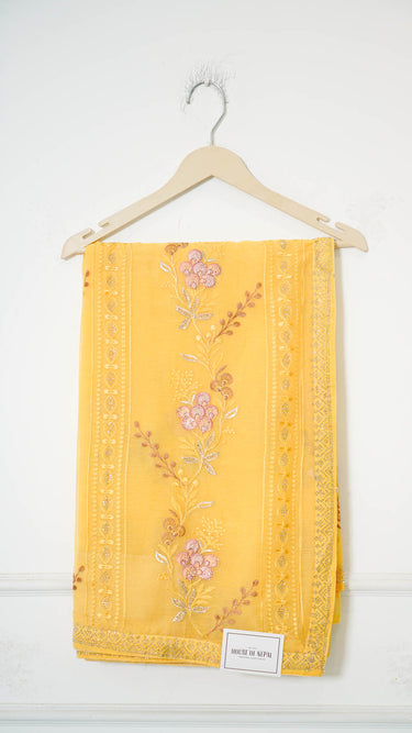 Chiffon Multi Resham Embroidery Saree