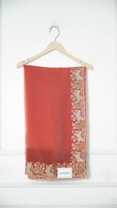 Crush Chiffon Saree with Border