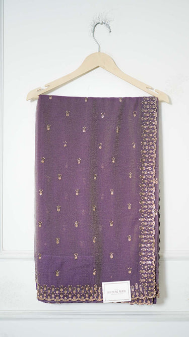 Crush Chiffon Saree with Swarovski Embroidery